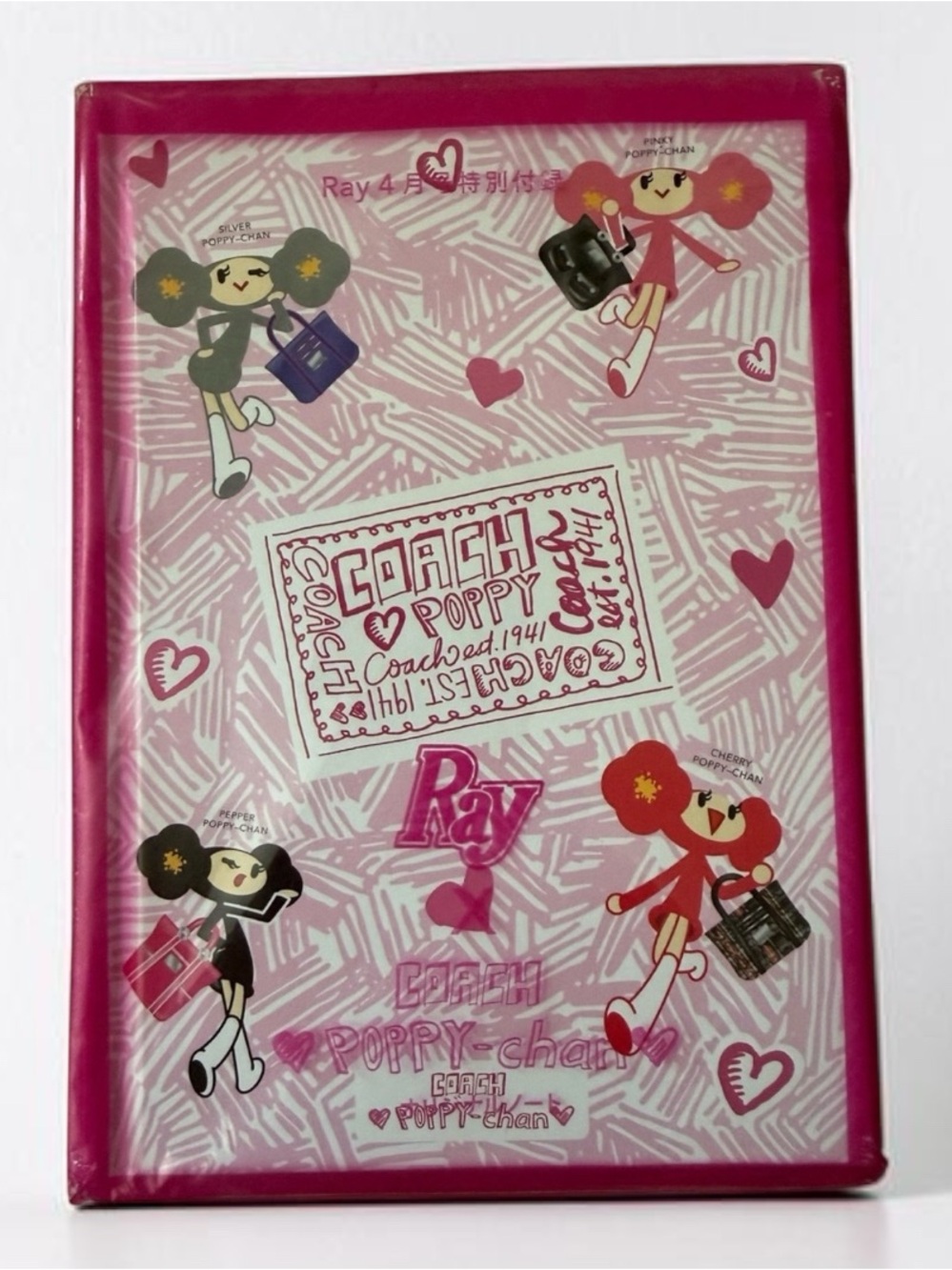 Coach Poppy Chan hardcover journal notebook New in wrapping Japan exclusive